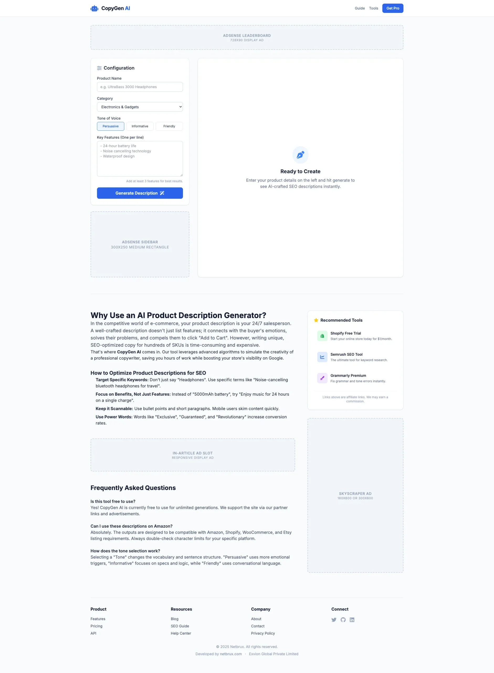 AI Product Description Generator With Resell Rights