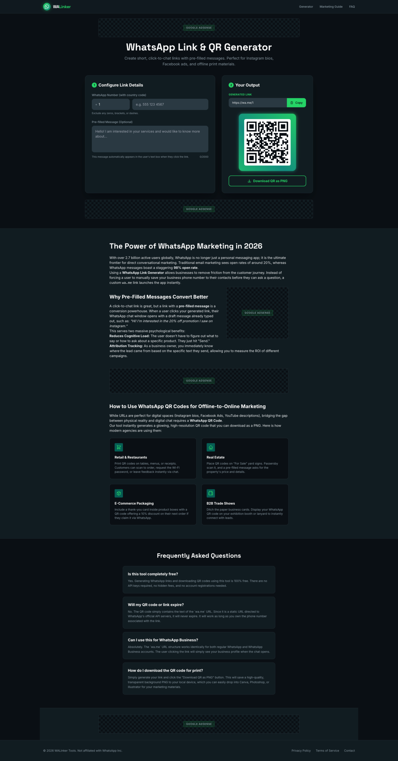 WhatsApp Link Generator